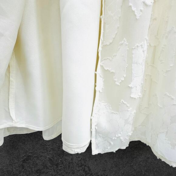 Asos Design Cream Burnout Lace Maxi Dress 2 Cottagecore Prairie Boho Coachella - Picture 11 of 15